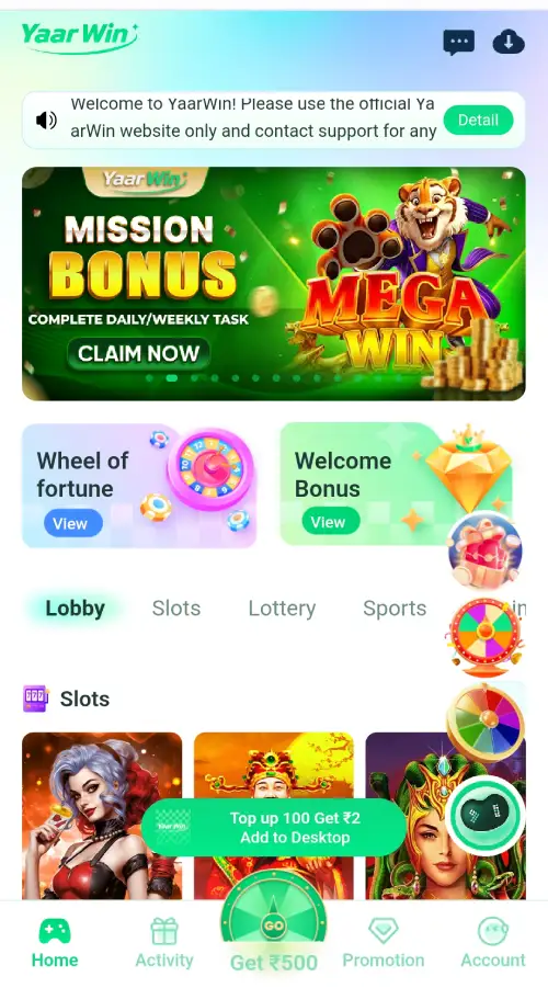 yaarwin game